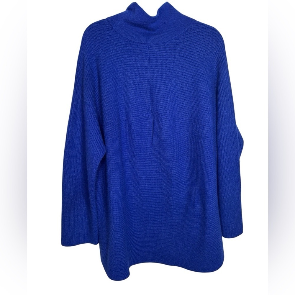 Ulla Popkin Blue Knit Pullover High Low Sweater Size 20/22 - Picture 8 of 10